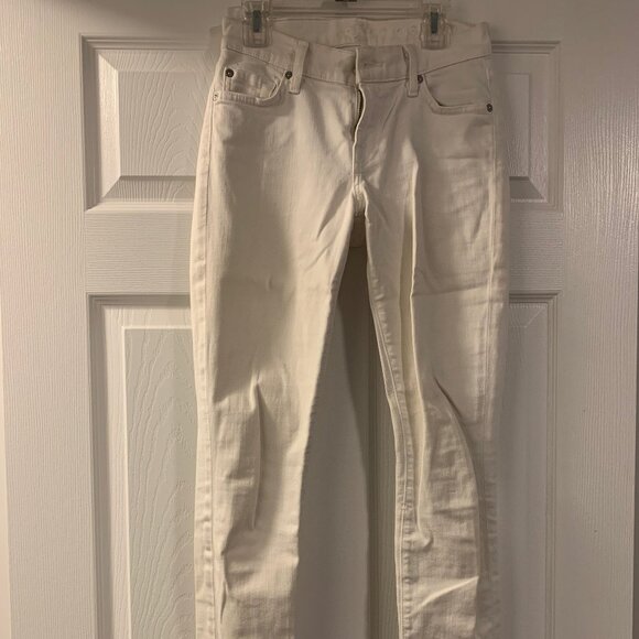 7 for All Mankind White Jeans - Picture 1 of 3